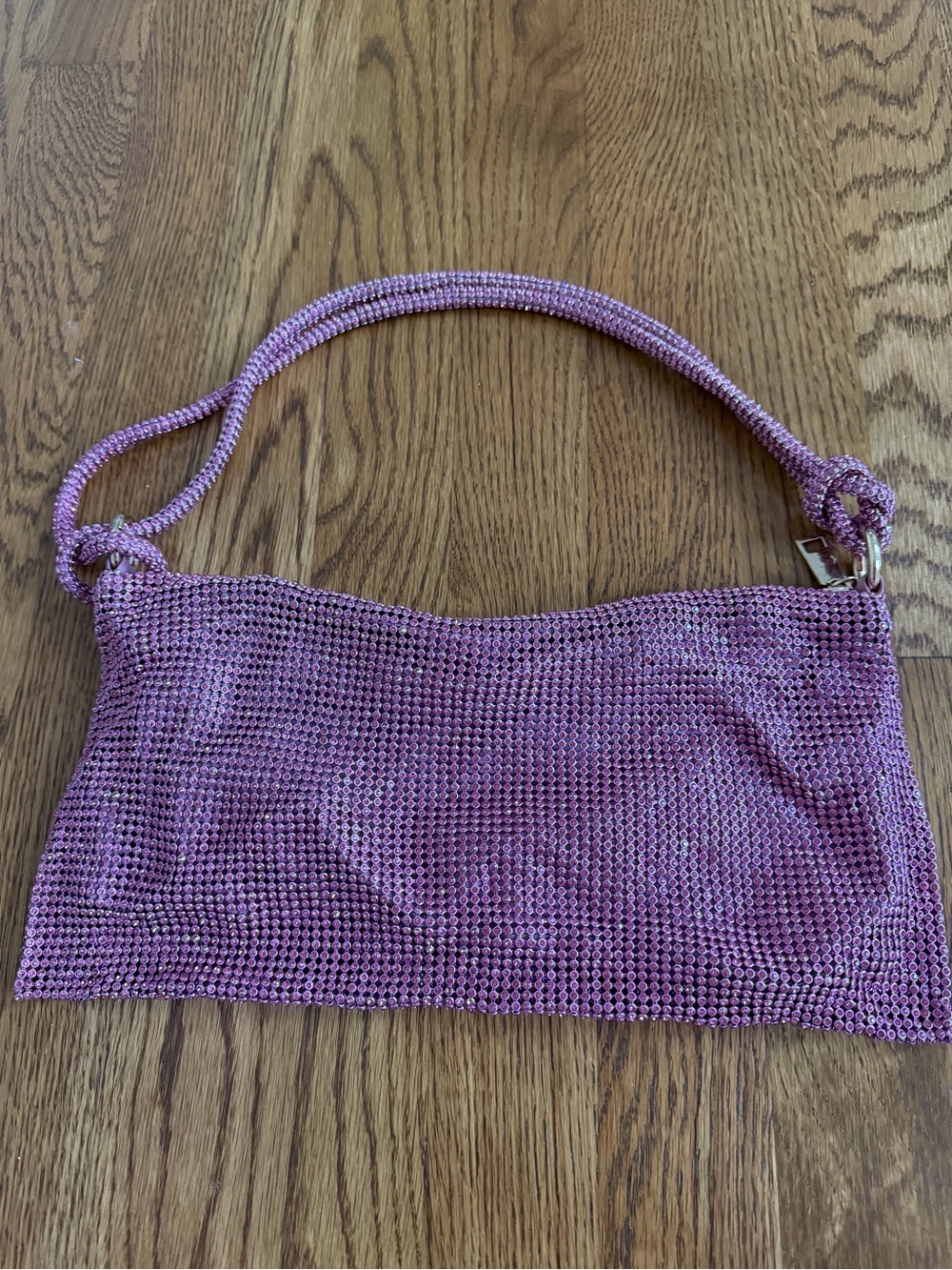 Pink/purple Rhinestone Shoulder Bag - Picture 4 of 8